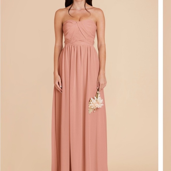 Flattering Dresses For Fuller Figures Bridesmaid Long Blush Plus Size Dress  Dusty Rose Bridesmaid Dress Chiffon
